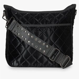 HAUTE SHORE women's perri‎ puffer crossbody in black